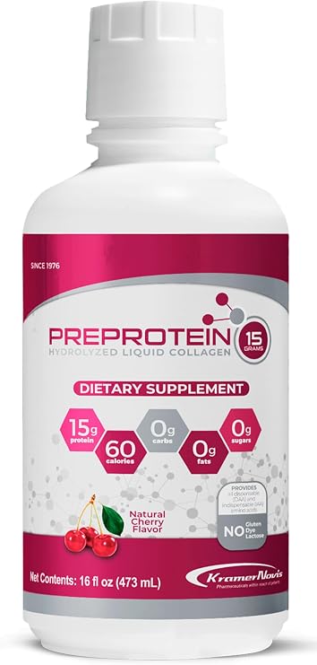 PreProtein 15g Liquid Hydrolyzed Collagen Peptides, 16oz