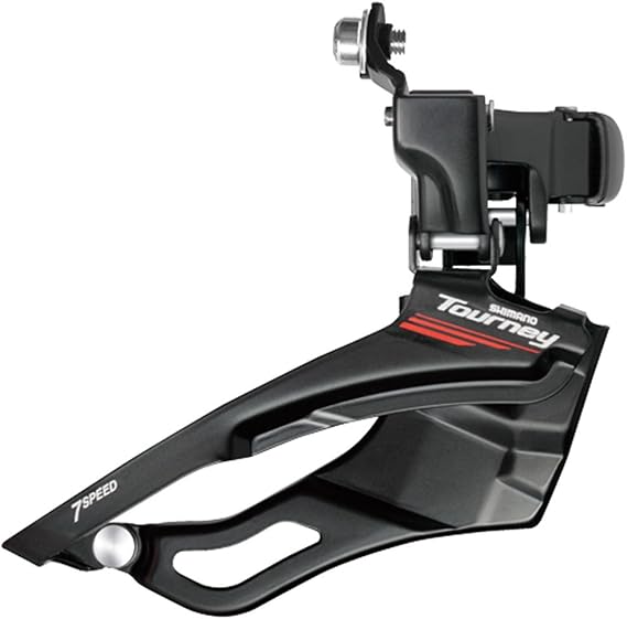 SHIMANO Tourney/TY FD-M190 Top Swing Hybrid Front Derailleur - Black, 7/8 Speed