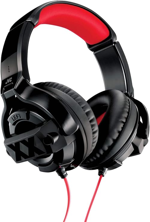 JVC Kenwood JVC HA-XM20X XX Series Sealed Headphones, Black & Red