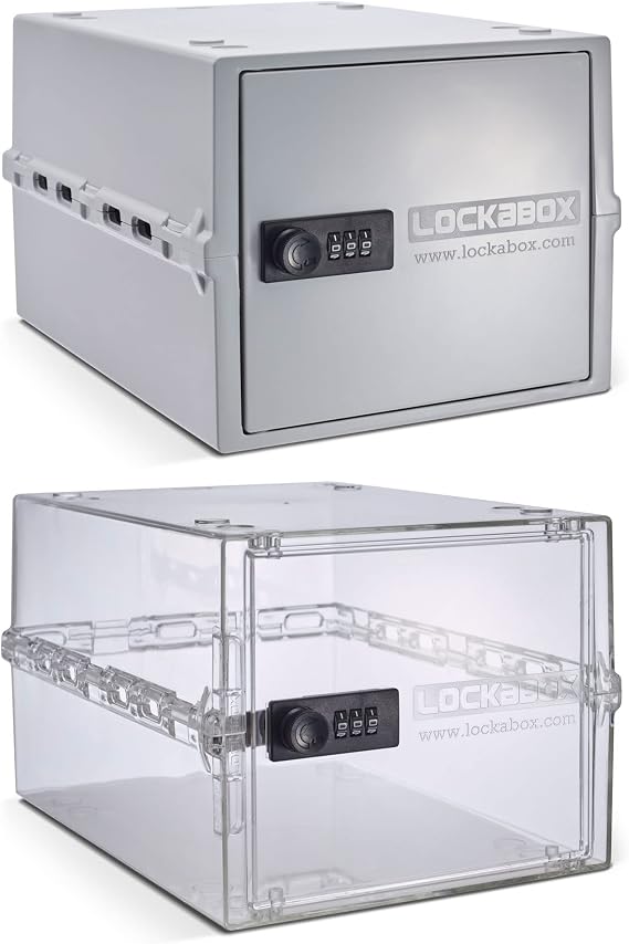 Lockabox OneTM Opal White & Crystal Bundle | Lock Boxes For Medication