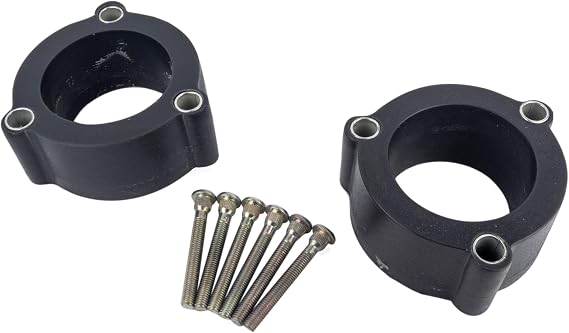 50mm Front Strut Spacers Lift Kit for BMW 1 (E82/E88), 3 (E36), 3 (E46), 3-Series (E90/E91), 5-Series (E39 sedan) (Polyurethane, Pair)