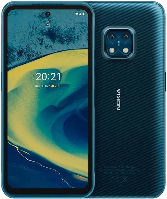 Nokia XR20, 6.67 inch Full HD+ Display, 48 MP Dual Camera with ZEISS Optics, 15 W Wireless and 18 W Fast Charge, RAM 4 GB/ROM 64 GB, Can be Used with Wet Hands and Gloves - Ultra Blue
