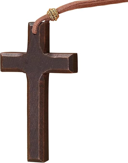 Kim Carrey Handmade Wooden Cross Pendant Necklace for Men - Unique Gift for Christmas, Birthday, Thanksgiving & Fathers Day | Thoughtful Mens Jewelry for the Special Man in Your Life