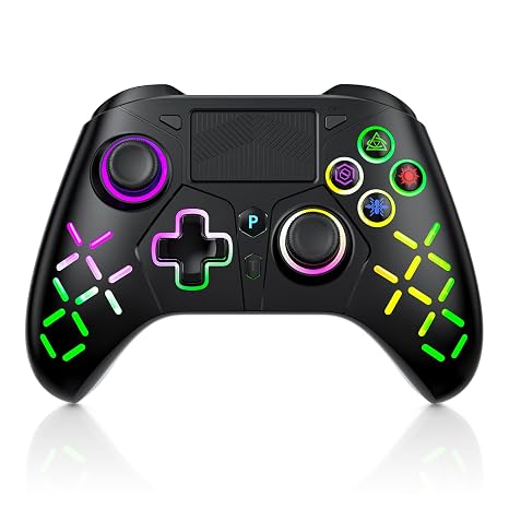 Gamrombo Wired PS5 Controller, Compatible with PlayStation 5/PS-4, PC/Steam, Support Turbo, Macro, Dual Vibration, Multi-Touch Pad & 3.5mm Audio Jack [playstation_5]