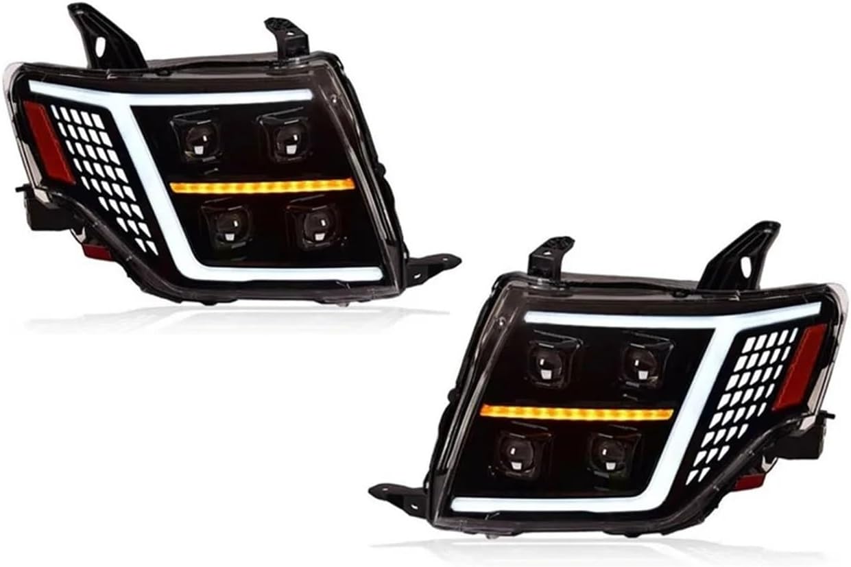Car Accessories Compatible For Mitsubishi Pajero V97 V93 Led Headlights 2009-2021 Montero V87 Upgrade DRL Headlamp Assembly