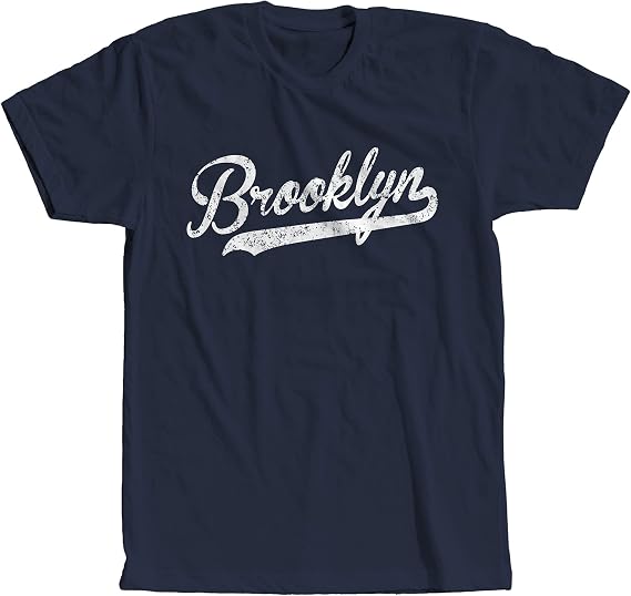 Retro Vintage Brooklyn Baseball Script T-Shirt