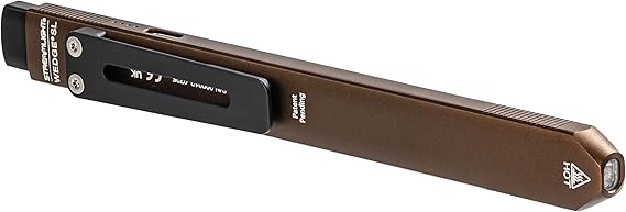 Streamlight 88841 Wedge SL 500-Lumen Flashlight, Coyote | 100 lumens; 300 candela peak beam; runs up to 1.75 hours; USB rechargeable capable; IPX4 aluminum construction; pocket clip