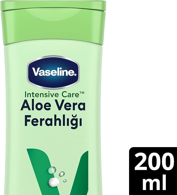 Vaseline Vücut Losyonu Aloe Vera Ferahlığı Kuru Ciltler İçin 200 ml
