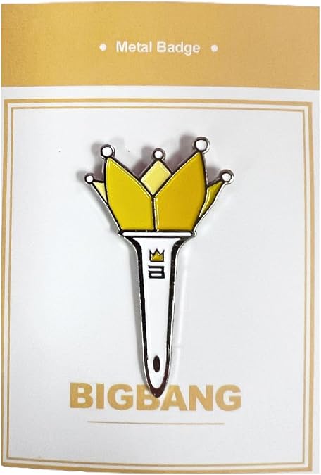BigBang Light Stick Enamel Pin Badge - Kpop Merch, Accessories for Photocard Collectors, K-pop Fan Item