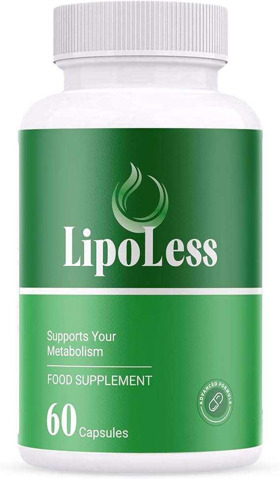 LipoLess 60 Capsules 1 Month Supply Advanced Formula - Metabolism & General Wellness Support Supplement - Non GMO