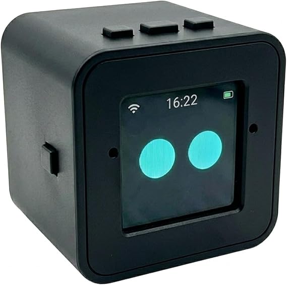 Mini AI Voice chatbot, smart Voice Assistant, Multiple AI Models, Emotional Interaction, 100+ Stickers, Suitable for Home and Office use, (Black)