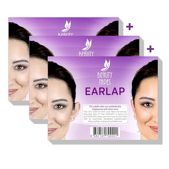 Cosmetic Ear Corrector - 3 Packet- Solves Big Ear Problem - Aesthetic Correctors for Prominent Ears - Protruding Ear Correctors, Short of Surgery Contains 60 correctors