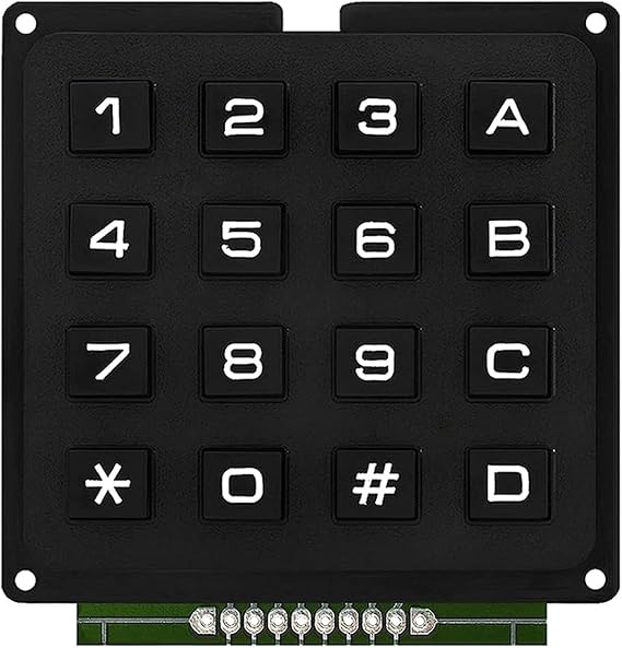 16Key 4x4 Membrane Button Keypad 4x4 Matrix Array Matrix Keyboard Membrane Button Keypad Panel
