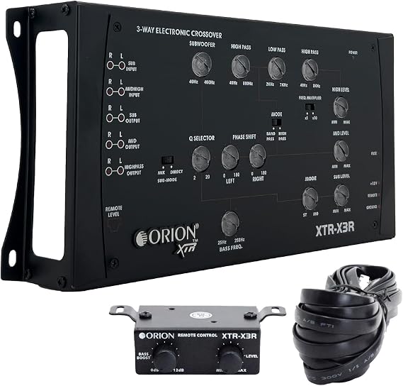 ORION XTR-X3R 3-Way Electronic Crossover, 2-Input/3-Output