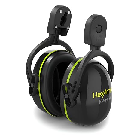 HexArmor K-Series Ceros K2M Mechanical Hearing Protection Earmuffs, 25dB NRR, For XP Series Helmets, Model 17-17002