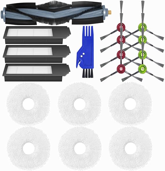 Deebot X1 Replacement Parts Set For ECOVACS DEEBOT X1 Omni / X1 Turbo/X1 Plus Robtic Vacum Cleaner Ecovacs Deebot Replacement Parts Deebot x1 omni Moping (Roller+Brush+Filter+Bag+Mop)