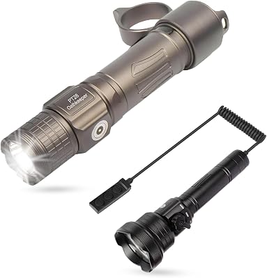 Brinyte T28 Red Green White Hunting Light PT28 Tactical Flashlight Bundle