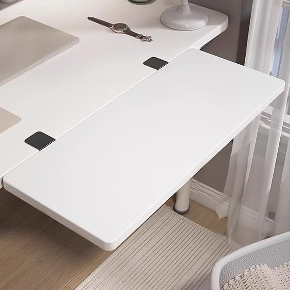 Foldable Table Extension,Small Desk Extender Tray,Folding Wall Table Keyboard Extender,Floating Table Hanging Computer Desk,Table Mount Armrest Shelf,Computer Elbow Arm Support