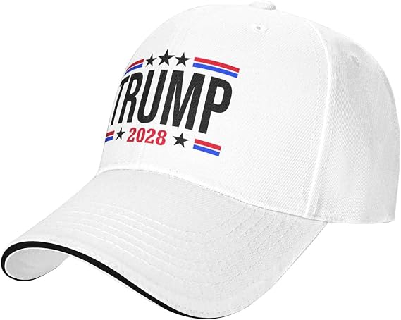 Tru-m-p 2028 Baseball Cap Trucker Hat for Men Women Breathable Adjustable Fit Outdoor Mesh Snapback Hats Gray