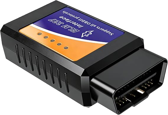 Bluetooth Car Code Reader V1.5,Mini OBD2 Scanner & OBD II Diagnostic Tool | Universal Car Engine Scanner & Adapter,Compatible with iOS, Android & Windows,Easy Plug & Play to Read & Clear Fault Codes