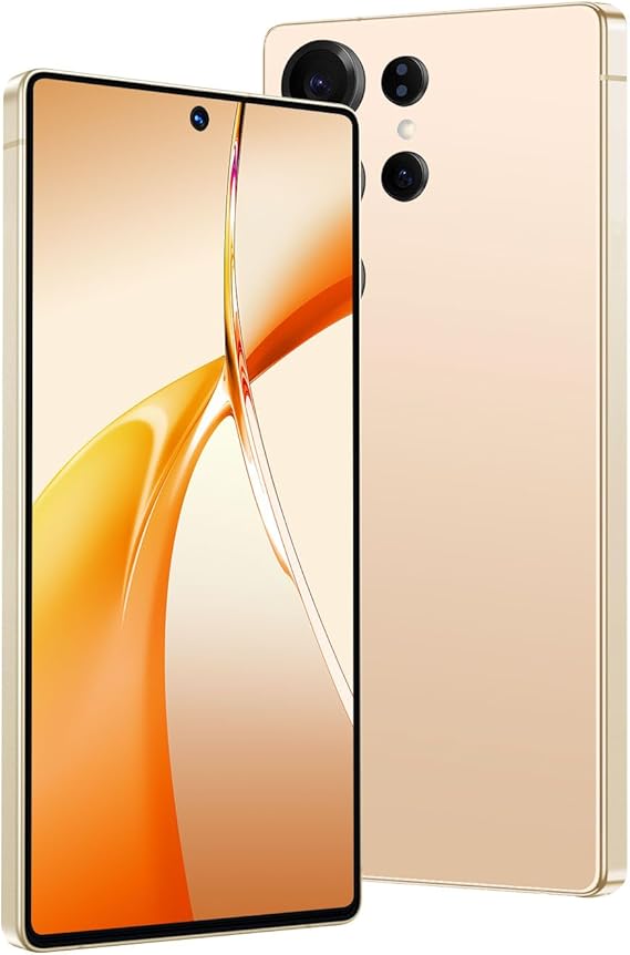 Unlock Phone 6.7 Inch Screen 2GB RAM + 64GB ROM Front and Rear Cameras Support 3G Network 4-Core High-Speed Chip 3G Android Phone (564gold)
