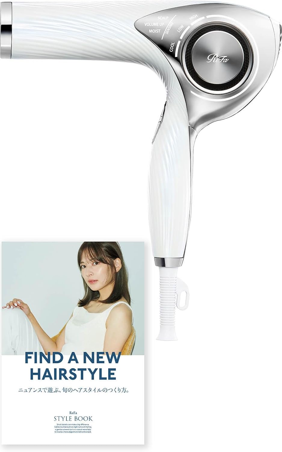 ReFa Dryer Pro  ReFa Dryer Pro with Original Guide Book White MTG MTIG Quick Drying, Lightweight, Large Air Flow