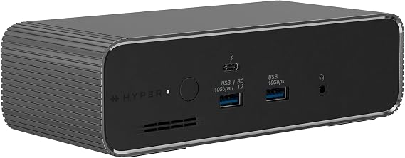 HyperDrive Next Thunderbolt 5 Dock with SSD Enclosure 120Gbps Computer Docking Station with Triple 4K Display, Thunderbolt Share, M.2 PCIe Gen4 Slot, AI Module Support, USB-A, 2.5G Ethernet
