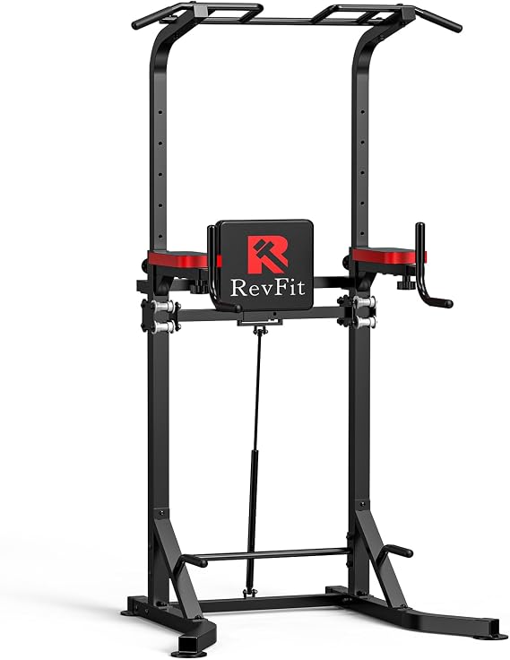 Adjustable Power Tower with Pull-Up Bar & Dip Station, 160–220 cm