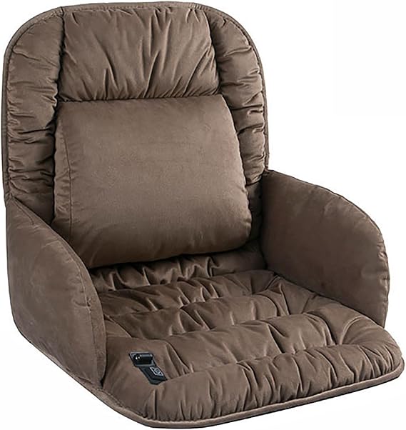 Heated Office Chair Cushion, Warm Seat Cushion, Heated Chair Pad for Winter Home, Outdoor Heated Seat(Brown)