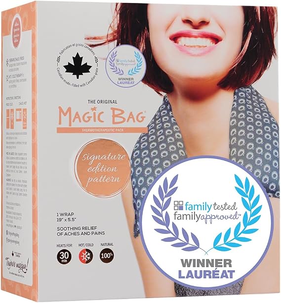 The Original Magic Bag Extended Signature Edition Compress, Hot/Cold Therapy for Neck and Lower Back Pain Relief, Cordless Hot Cold Compress, 46 x 13.5 cm (18.1" X 5.3")