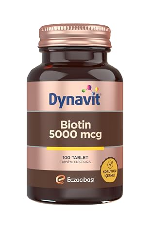 Dynavit Biotin 5000 mcg 100 Tablets-Hair & Skin