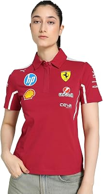 PUMA Scuderia Ferrari F1 2025 Womens Team Polo - Red