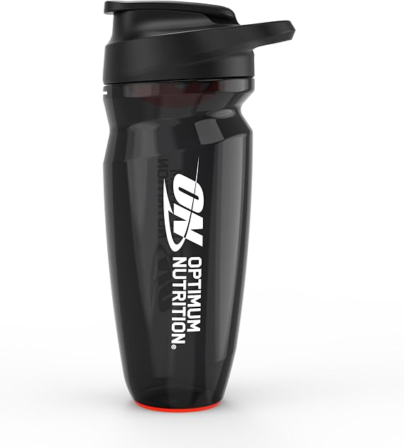 Optimum Nutrition Opti-Lock Shaker Bottle, Leak Proof, 23 Oz, Black