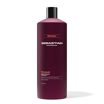 Sebastian Professional Penetraitt Shampoo | Strengthening & Repair | For Damaged & Colored Hair | Packaging May Vary