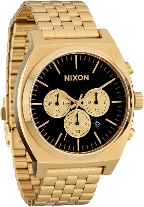 NIXON Time Teller Chrono A972-100m Water Resistant Analog Chronograph Watch