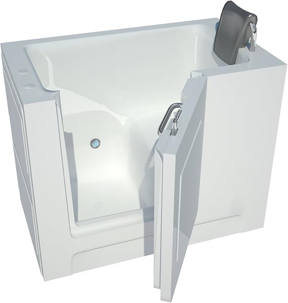 MT2747RWS Enclosure Ready 27 by 47 by 36-Inch Walk In Soaker Bathtub Spa Right Side Door, White