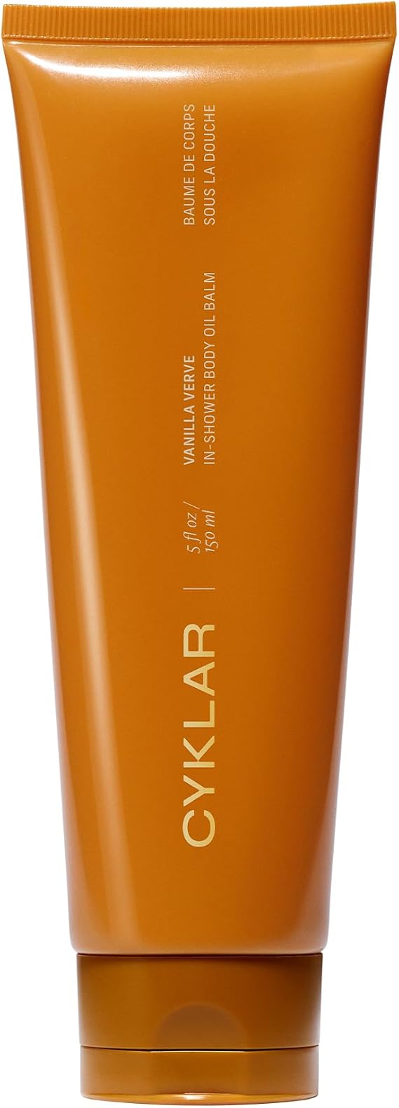 CYKLAR In-Shower Oil Balm. Vanilla Verve Scented Hydrating Body Moisturizer, with Ceramide NP and Multi-Lipid Complex. Nourishing Skincare for Soft, Smooth, Supple Skin. 5 Fl Oz