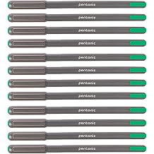 Pentonic LINC Ballpoint Pen/Ball Diameter 1 mm/Line Width 0.5 mm/Green/Pack of 12/For Office, Home Office or School