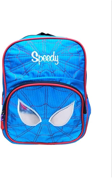 Nakışlı Speedy Parlak İki Bölmeli Anaokulu Çantası, Mavi