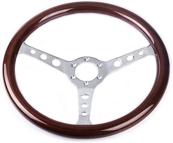 RASTP 15inch 380mm Wood Steering Wheel (Style-A without Horn Button)