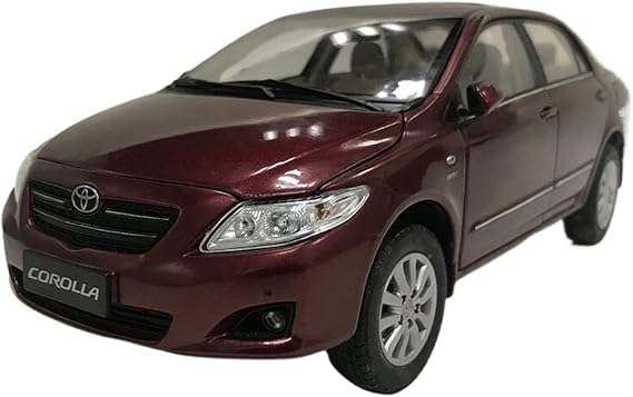 Scale Finished Model Car 1：18 Alloy Die-cast Car Model For TOYOTA COROLA Simulation Mini Car Souvenir Surprise Gift Miniature Replica Car (Color : Red)