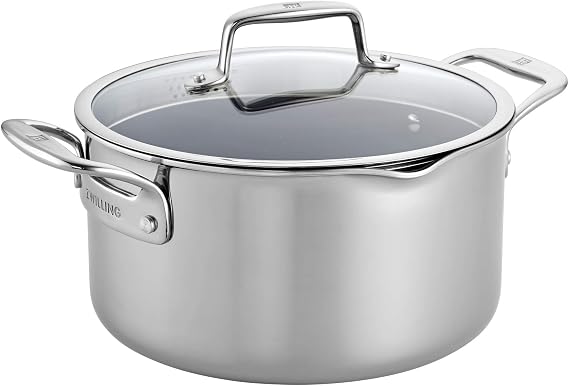 ZWILLING Clad CFX 6-qt Stainless Steel Ceramic Nonstick Dutch Oven