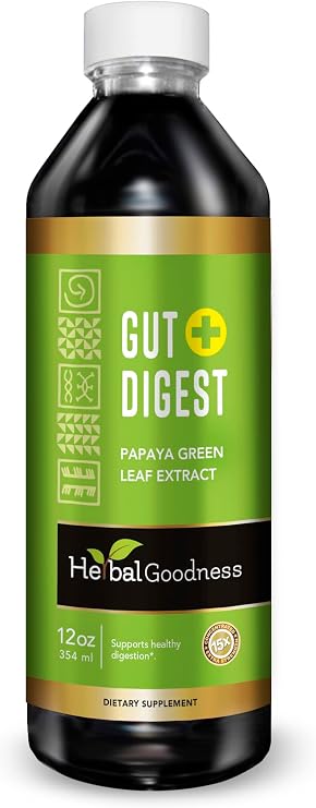 Herbal Goodness Gut Digest 12fl .oz, Colon Cleanse, Gut Health Supplements