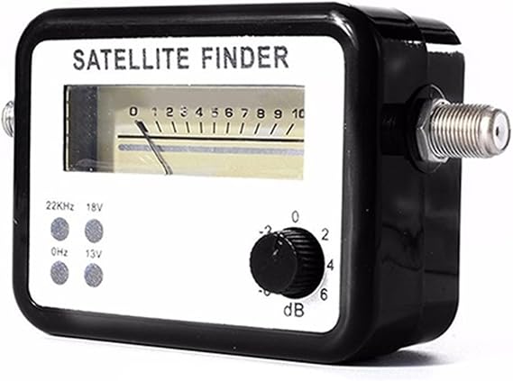 Satellite Finder Portable Digital LCD Satellite Finder Signal Strength Meter Sky Dish Freesat 950-2150MHz(Bianco)