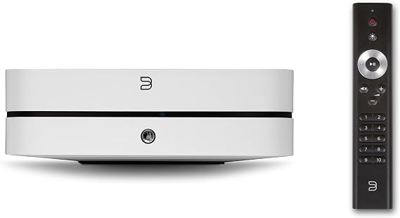 Bluesound Powernode (2025) Streaming Amplifier & RC1 Remote - White