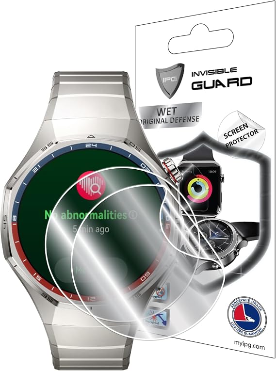 IPG HydroGel Screen Protector (2 Pieces) compatible with Huawei Watch Gt 6 Pro (46mm)