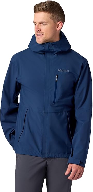 MARMOT Men's Precip Evo Pro Jacket Waterproof Jacket, Lightweight Hooded Rain Jacket, Windproof Raincoat, Breathable Windbreaker, Ideal for Hiking and Cycling (pack of 1)