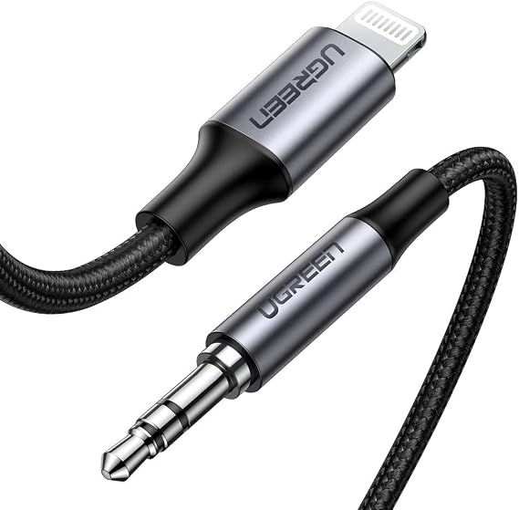 Ugreen MFi Lightning to 3.5mm Braided Audio Cable 1 Meter