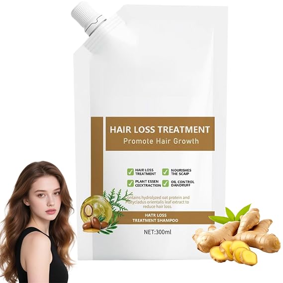 Anti Hair Loss Shampoo,Anti-Hair Fall Promote Hair Growth Shampoo for Women,Rich in Various Plant Extracts,Moisturizing & Promoting Hair Growth,300ML (1pc)