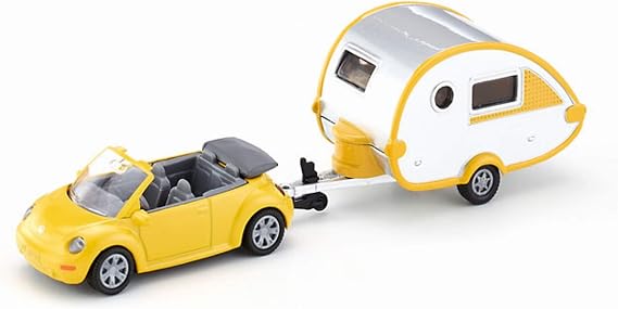 Jiku SIKU VW New Beetle with Caravan SK1629